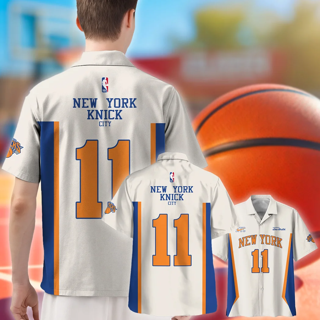 New York Knicks Hawaiian Shirt Exclusive Logo, Sport Pride Button Shirt HVN1533NYK