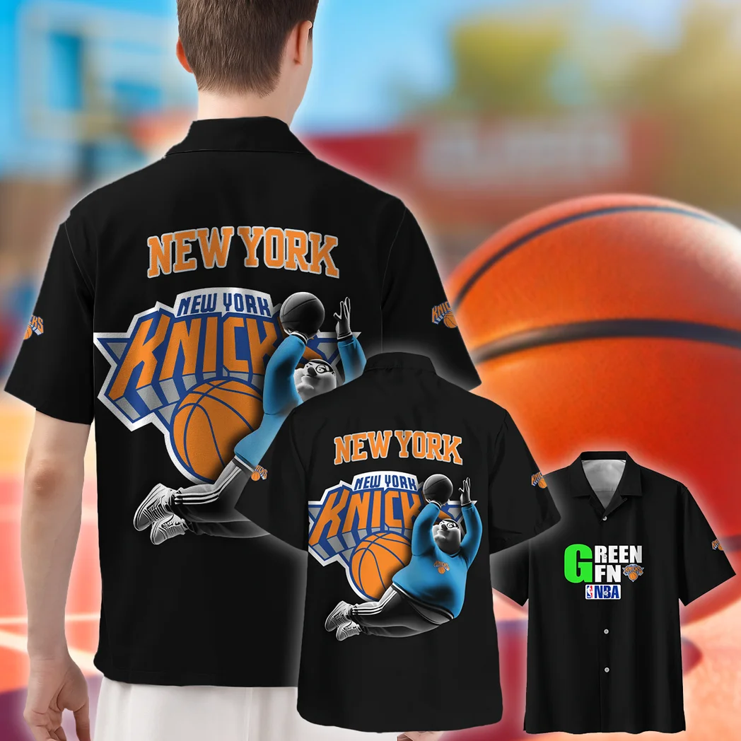 New York Knicks Hawaiian Shirt Exclusive Logo, Stadium Energy Button Shirt HVN1530NYK