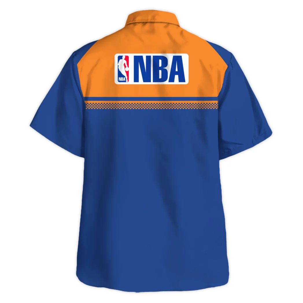 New York Knicks Hawaiian Shirt Logo Print, Everyday Spirit Button Shirt HVN1528NYK