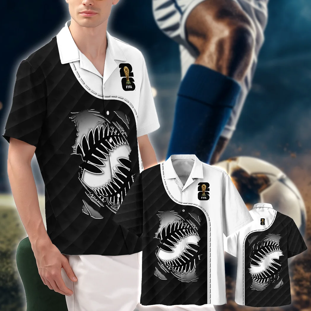 New Zealand Hawaiian Shirt FIFA World Cup 26 Limited Edition, Classic Fan Button Shirt HVN1584NZ