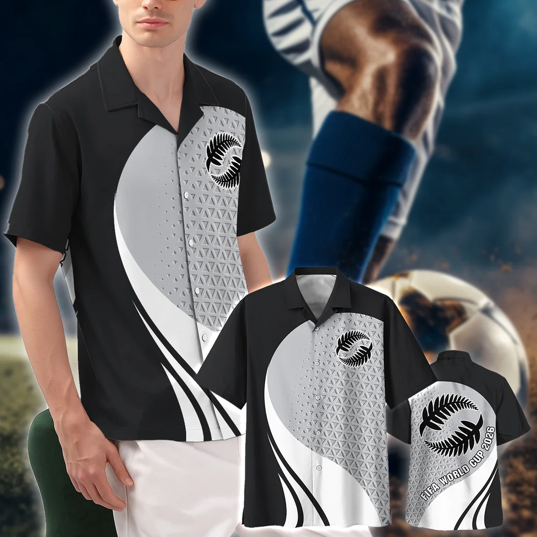New Zealand Hawaiian Shirt FIFA World Cup 26 Limited Edition, Fan Pride Button Shirt HVN1583NZ