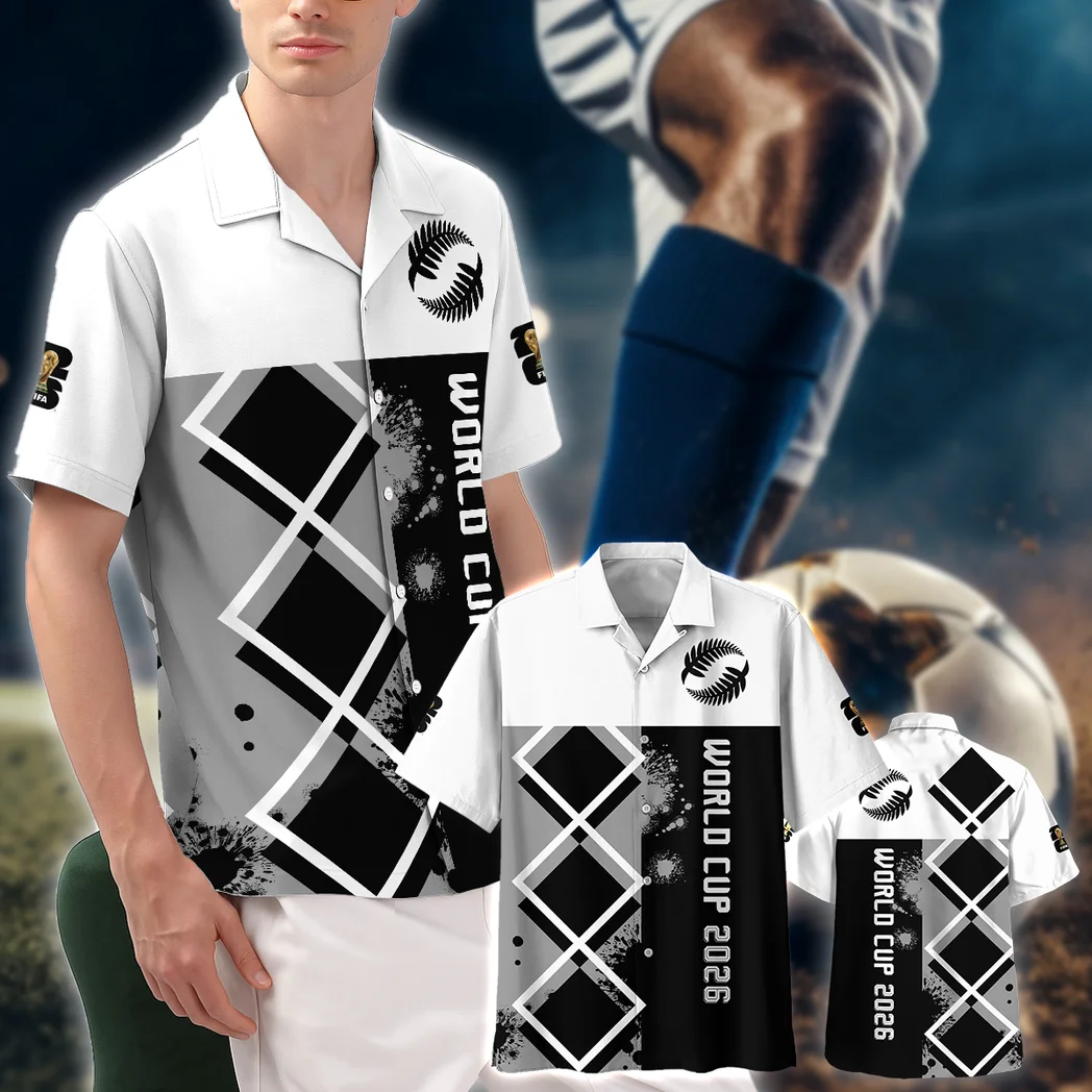 New Zealand Hawaiian Shirt FIFA World Cup 26 Limited Edition, Match Day Button Shirt HVN1589NZ