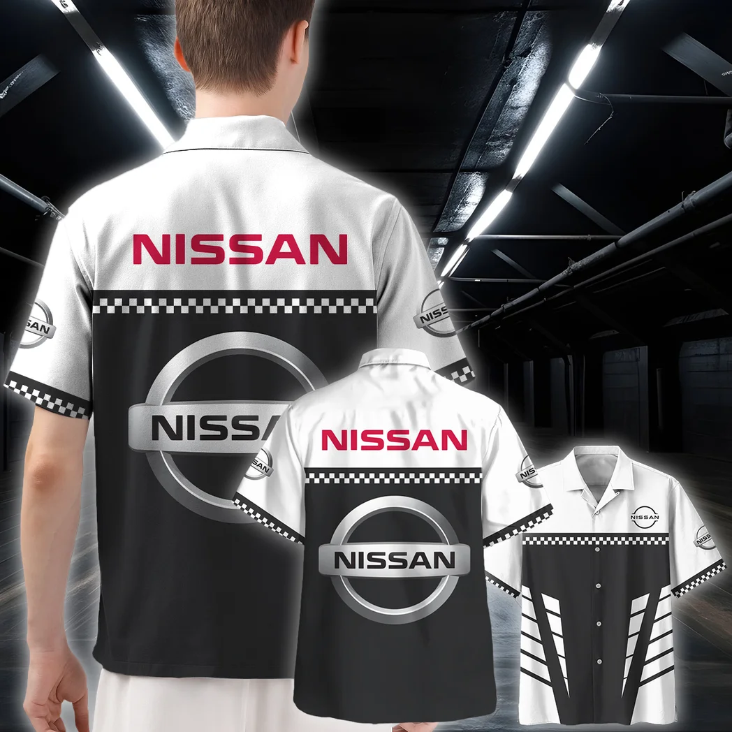 Nissan Hawaiian Shirt, Custom Garage Button Shirt HVN1385NI