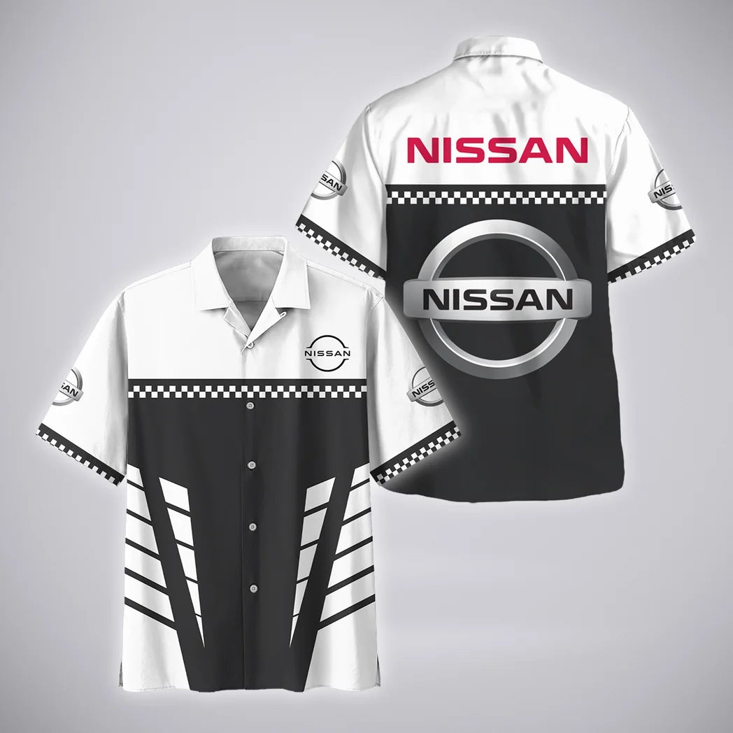 Nissan Hawaiian Shirt, Custom Garage Button Shirt HVN1385NI