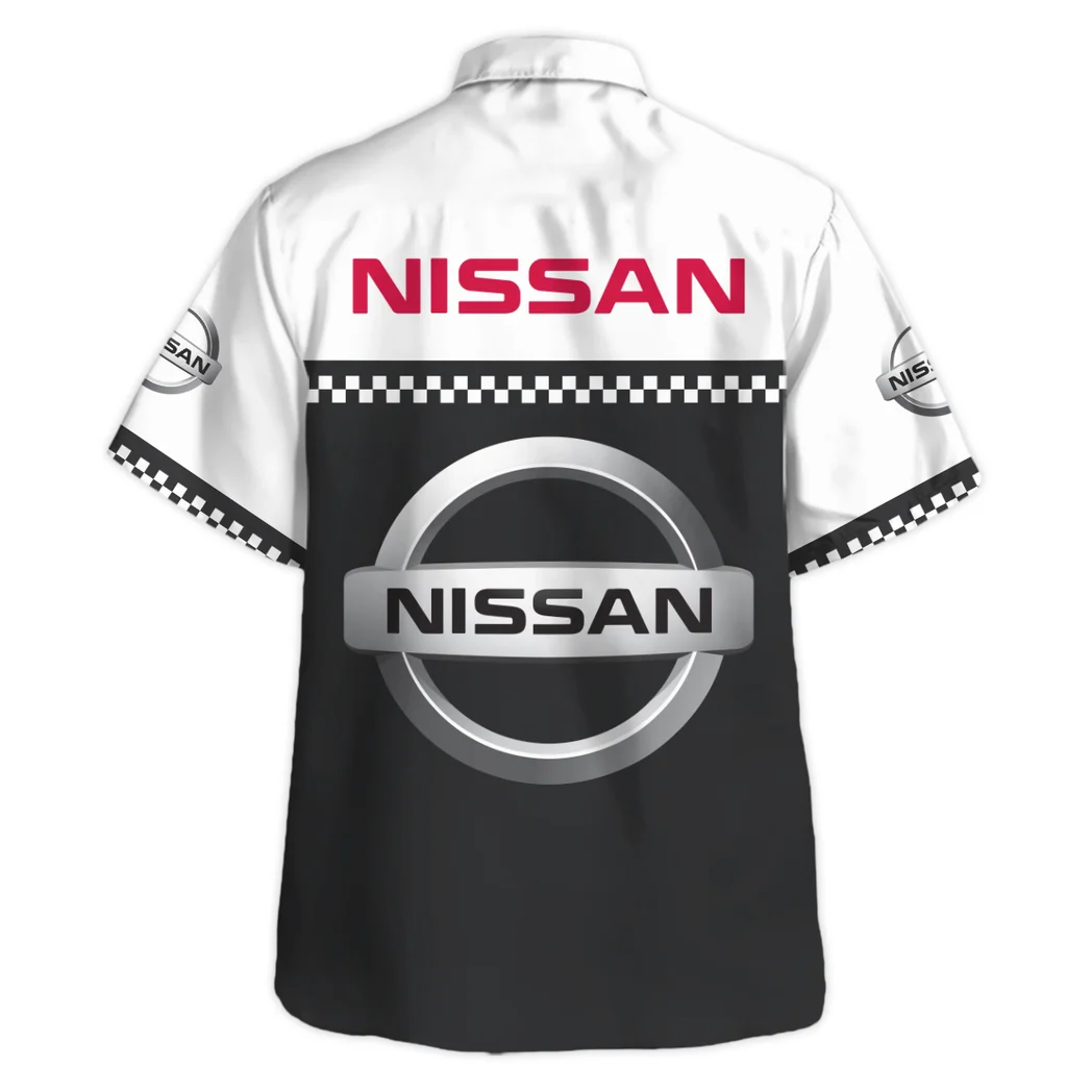 Nissan Hawaiian Shirt, Custom Garage Button Shirt HVN1385NI