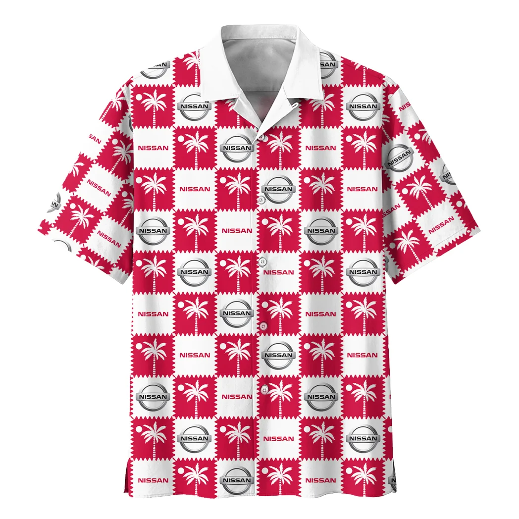 Nissan Hawaiian Shirt Logo Exclusive, Motor Culture Button Shirt HVN1540NI