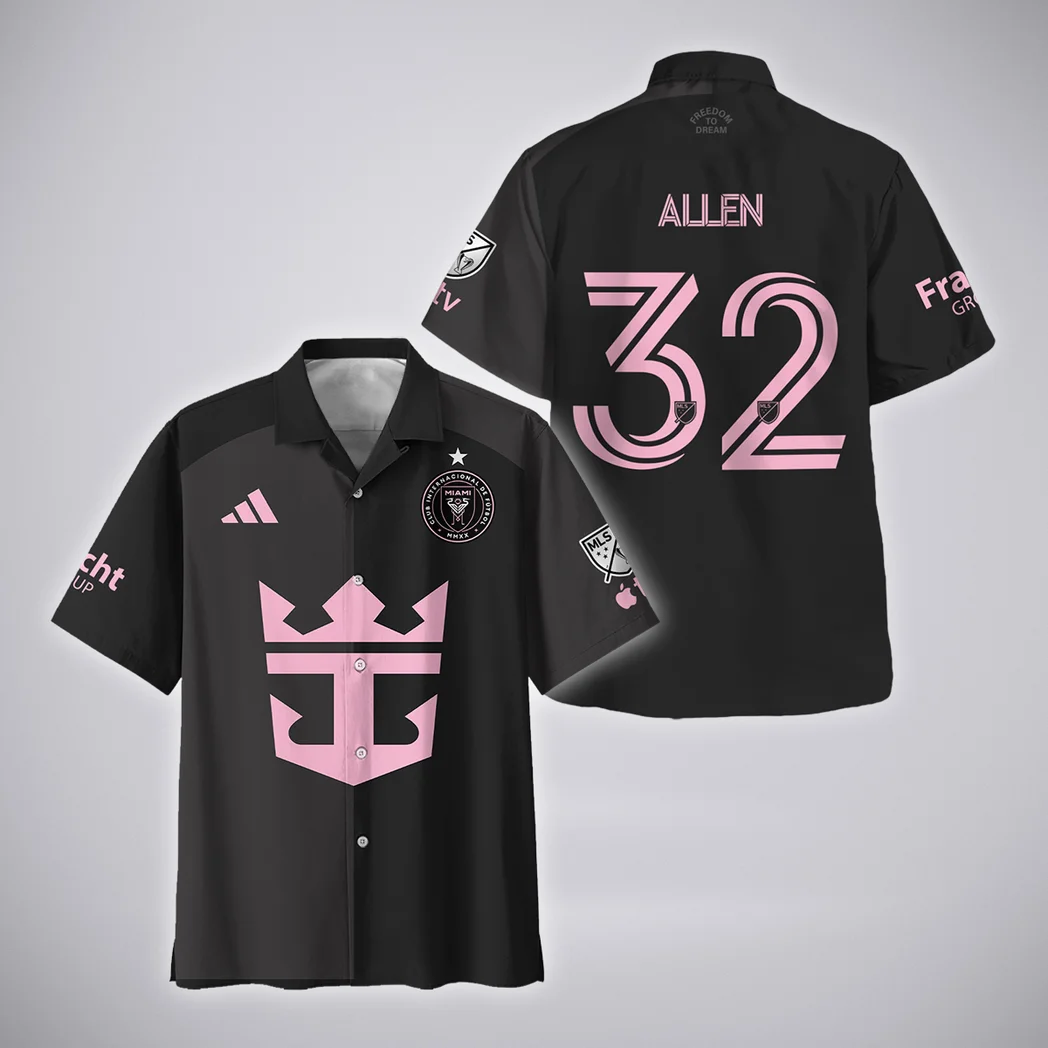 Noah Allen Inter Miami Hawaiian Shirt Champions MLS 2025, Celebration Style Button Shirt HVN1420NA