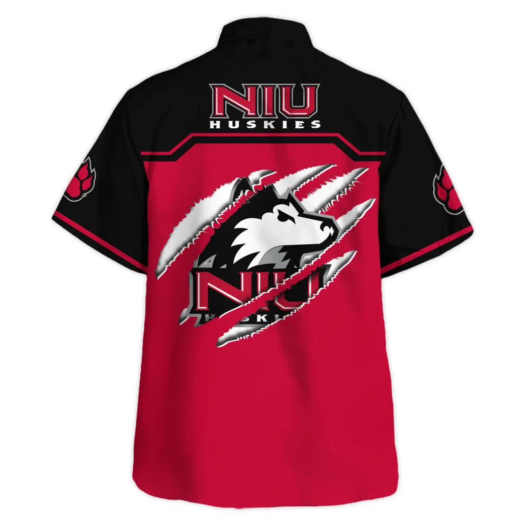Northern Illinois Huskies Hawaiian Shirt Logo Print, Summer Spirit Button Shirt HVN1469NI