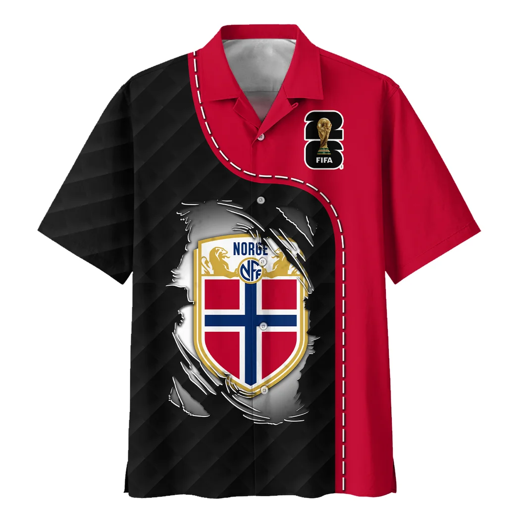 Norway Hawaiian Shirt FIFA World Cup 26 Limited Edition, Victory Spirit Button Shirt HVN1584NO