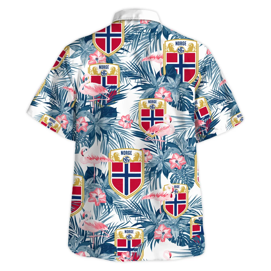 Norway Hawaiian Shirt FIFA World Cup 26 Tropical Style, True Supporter Button Shirt HVN1587NO
