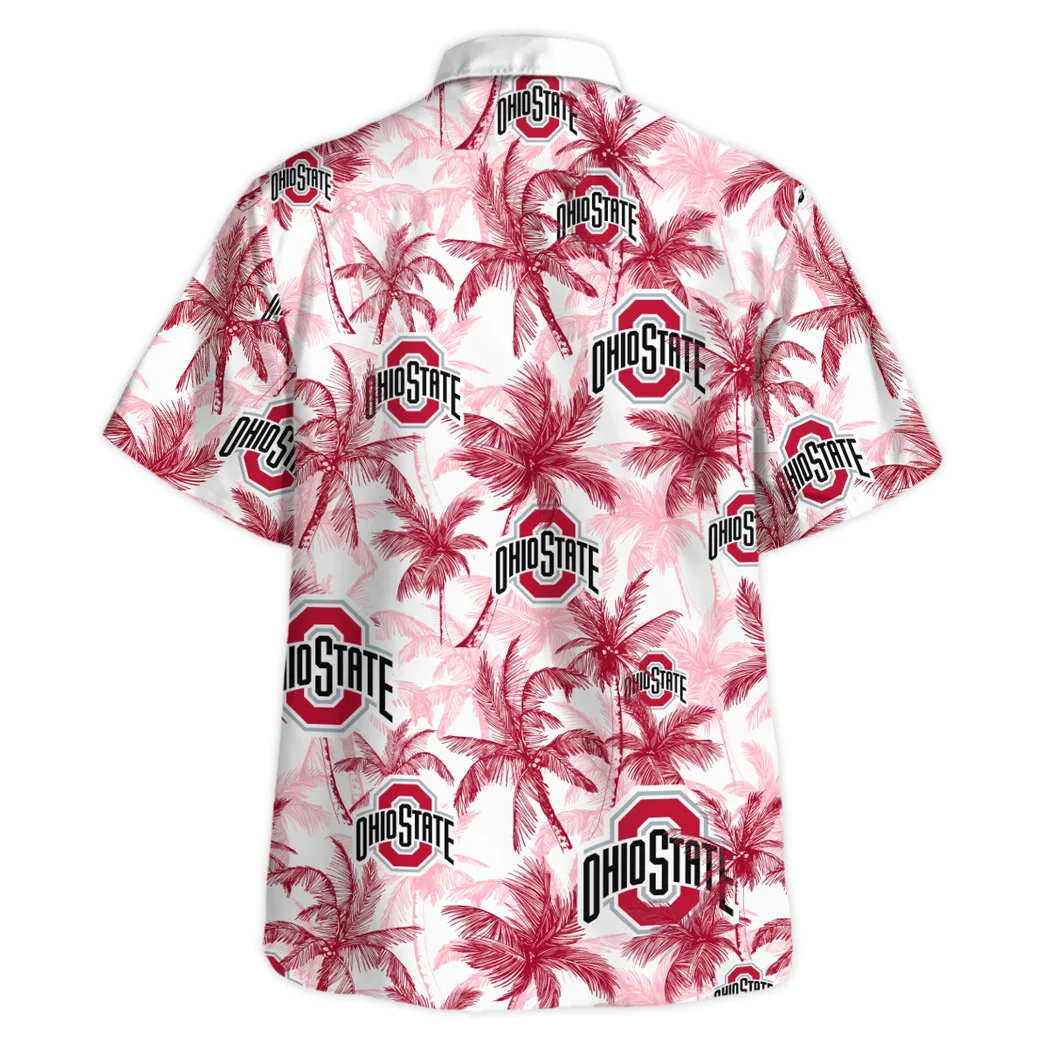 Ohio State Buckeyes Hawaiian Shirt Logo Print, Everyday Fan Button Shirt HVN1468OS