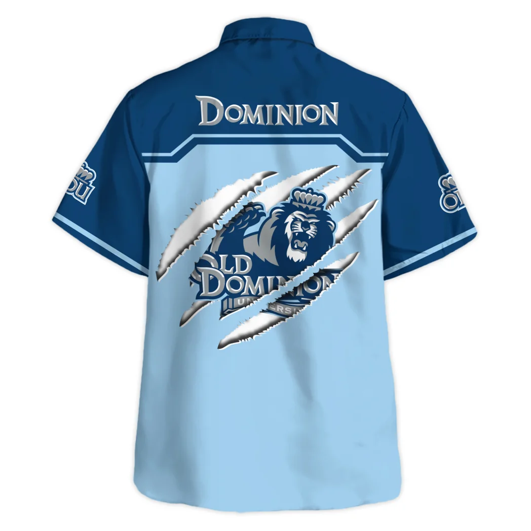 Old Dominion Monarchs Hawaiian Shirt Logo Print, Everyday Fan Button Shirt HVN1469OD