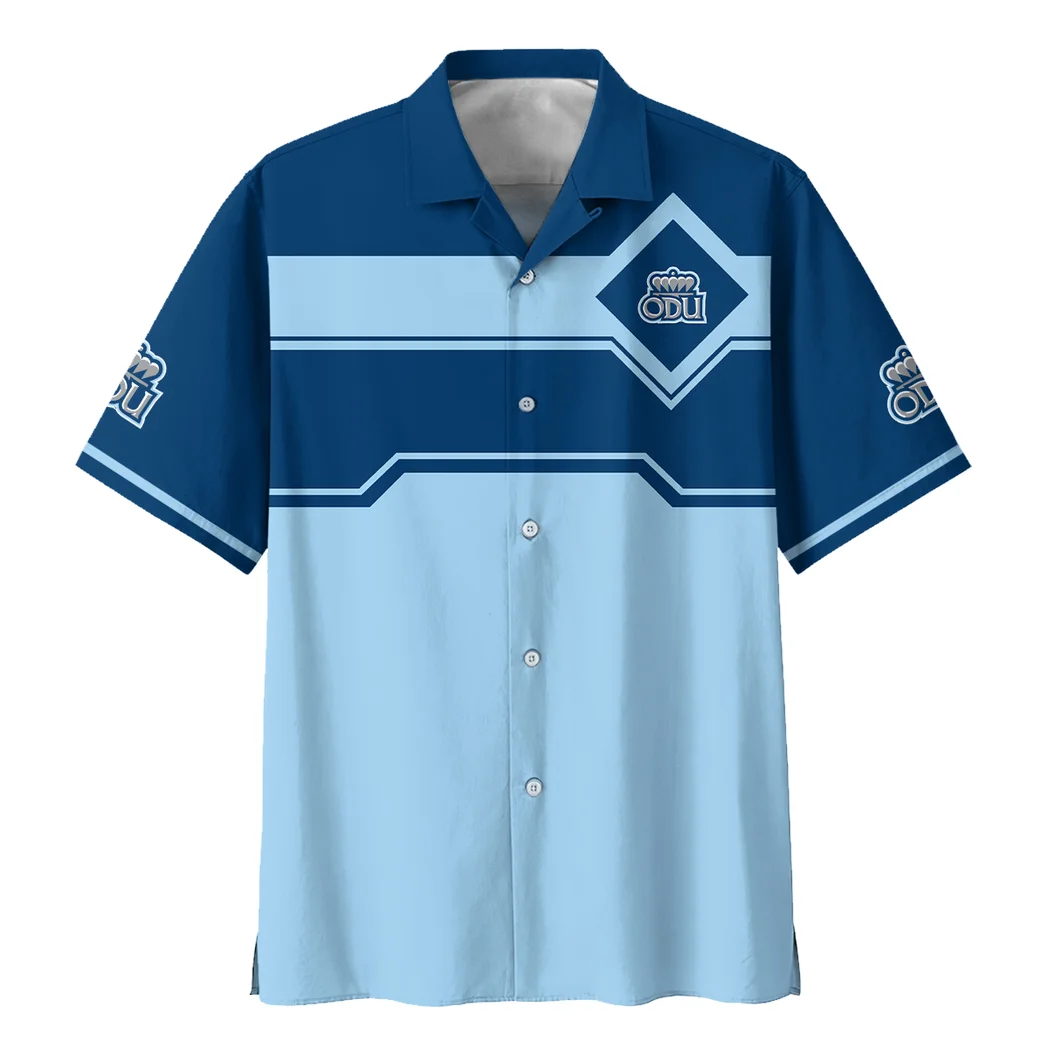 Old Dominion Monarchs Hawaiian Shirt Logo Print, Everyday Fan Button Shirt HVN1469OD
