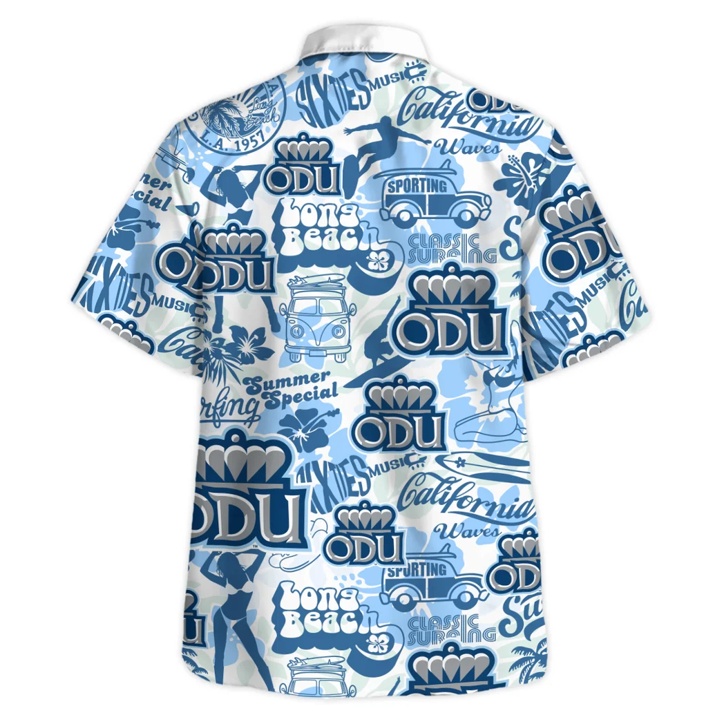 Old Dominion Monarchs Hawaiian Shirt Logo Print, Sport Culture Button Shirt HVN1467OD