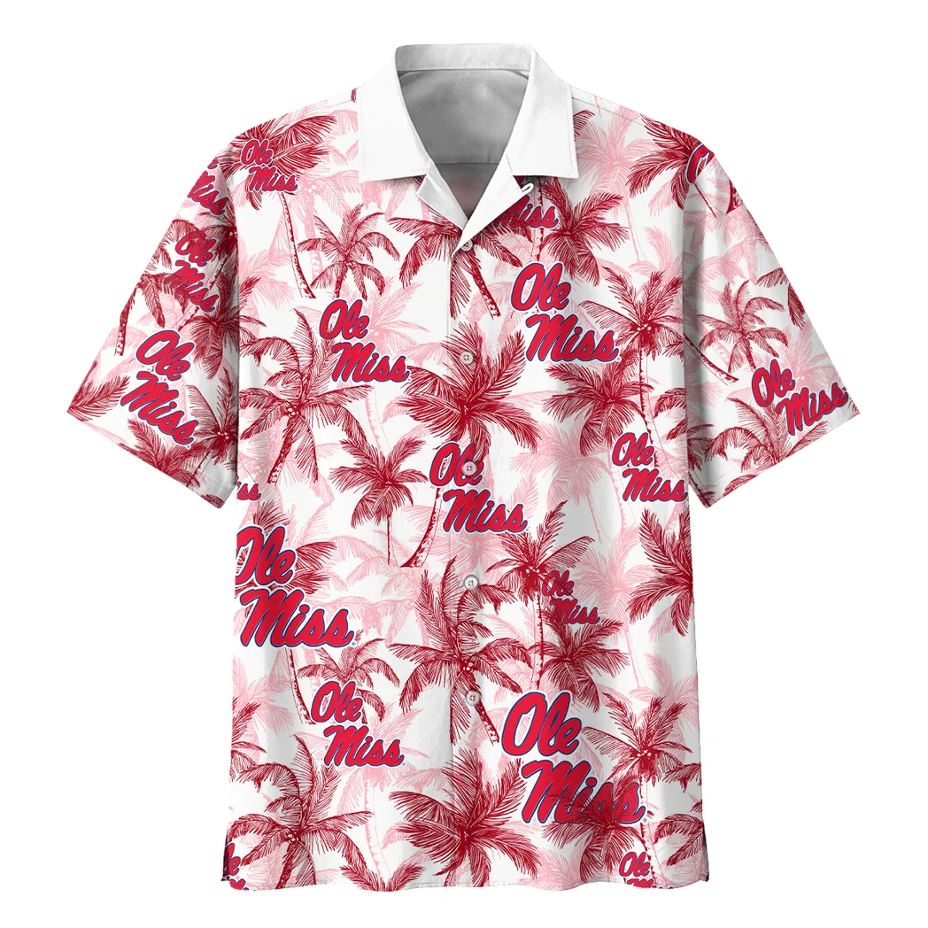 Ole Miss Rebels Hawaiian Shirt Logo Print, Celebration Spirit Button Shirt HVN1468OM