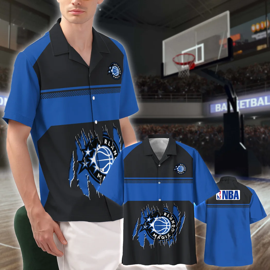 Orlando Magic Hawaiian Shirt Logo Print, Fan Pride Button Shirt HVN1528OM