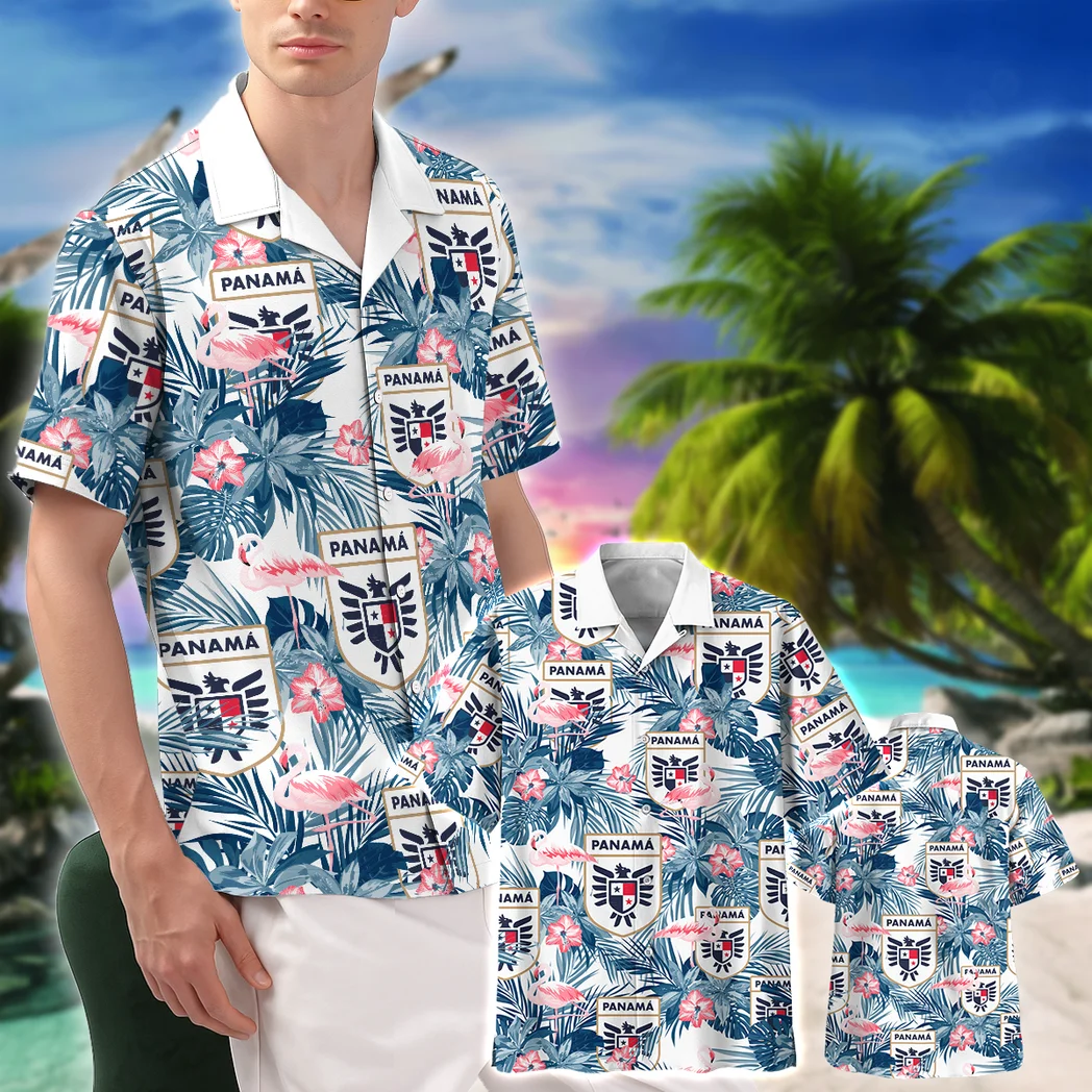 Panama Hawaiian Shirt FIFA World Cup 26 Tropical Style, Tailgate Vibe Button Shirt HVN1587PA