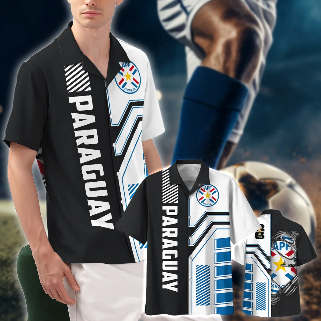 Paraguay Hawaiian Shirt FIFA World Cup 26 Limited Edition, Everyday Fan Button Shirt HVN1590PR