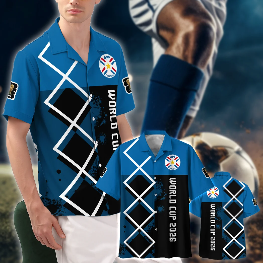 Paraguay Hawaiian Shirt FIFA World Cup 26 Limited Edition, Fan Pride Button Shirt HVN1589PR