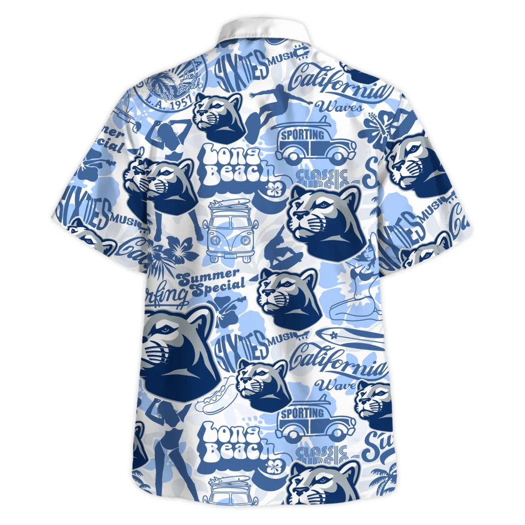 Penn State Nittany Lions Hawaiian Shirt Logo Print, Stadium Energy Button Shirt HVN1467PS
