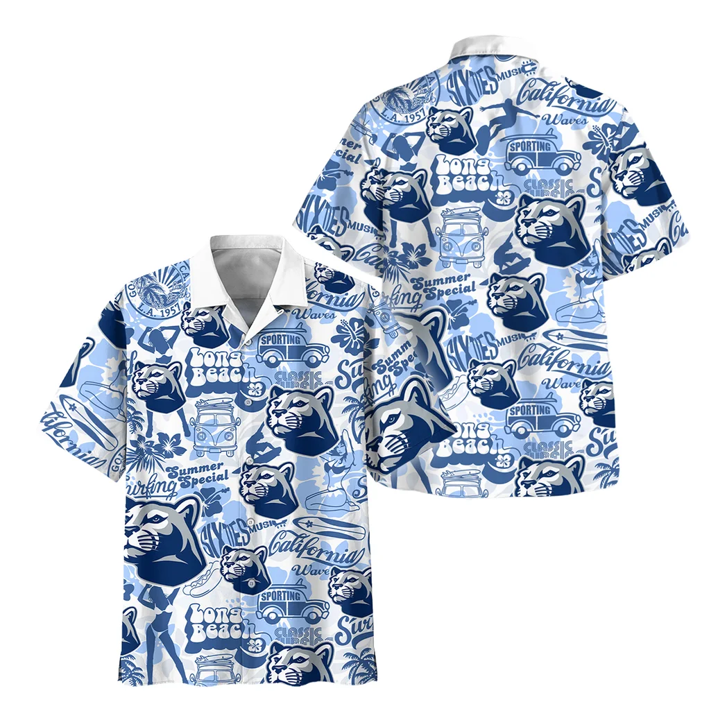 Penn State Nittany Lions Hawaiian Shirt Logo Print, Stadium Energy Button Shirt HVN1467PS