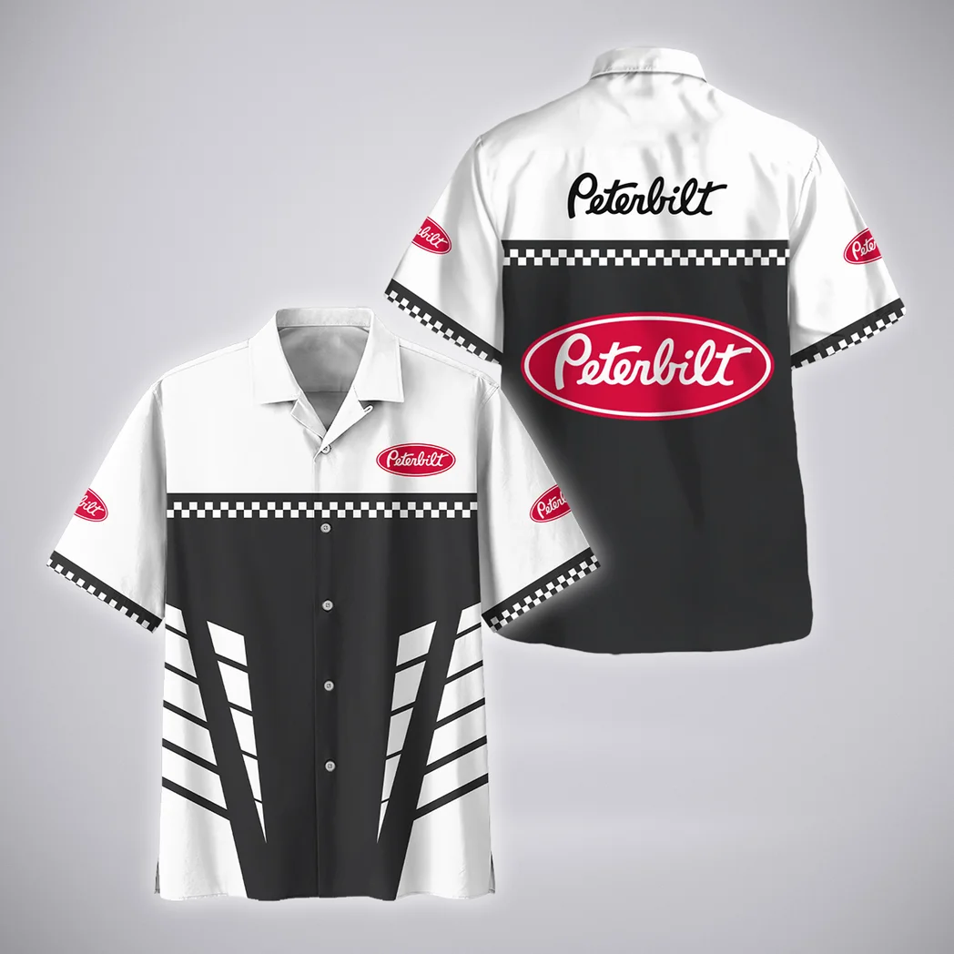 Peterbilt Hawaiian Shirt, Auto Fan Button Shirt HVN1385PE