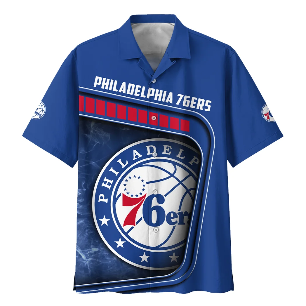 Philadelphia 76ers Hawaiian Shirt Excluisve Logo, Sport Passion Button Shirt HVN1527PH