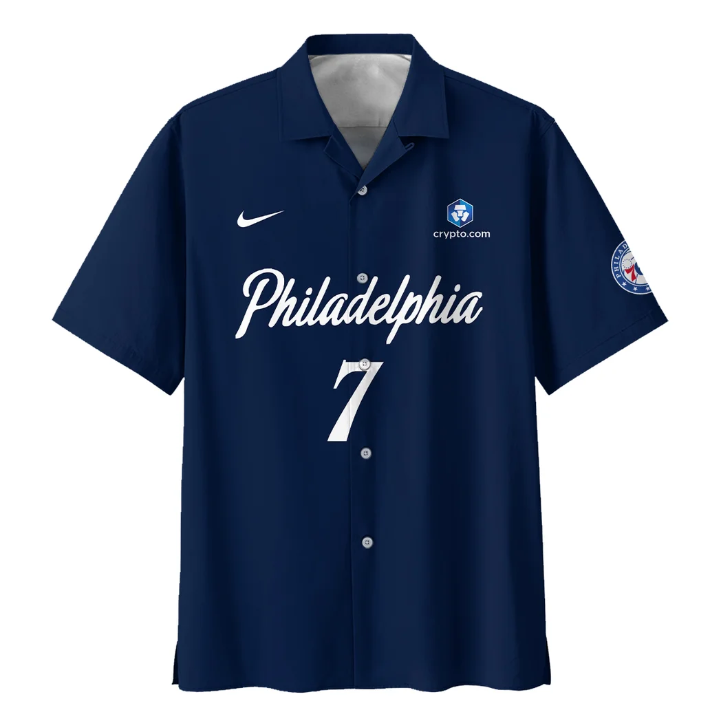 Philadelphia 76ers Hawaiian Shirt Exclusive Logo, Victory Vibe Button Shirt HVN1533PH