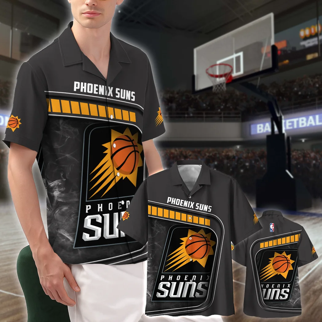 Phoenix Suns Hawaiian Shirt Excluisve Logo, Summer Match Button Shirt HVN1527PS