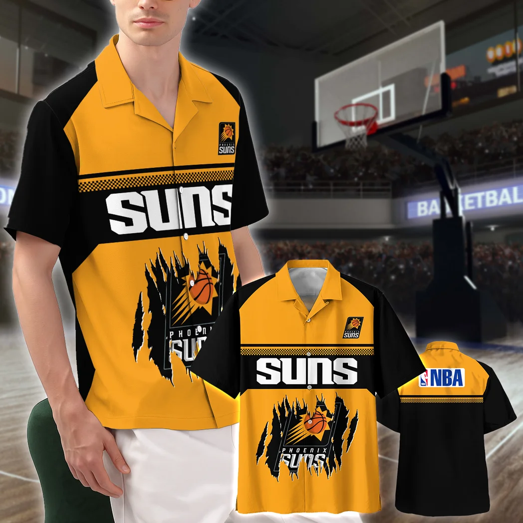 Phoenix Suns Hawaiian Shirt Logo Print, Sport Passion Button Shirt HVN1528PS
