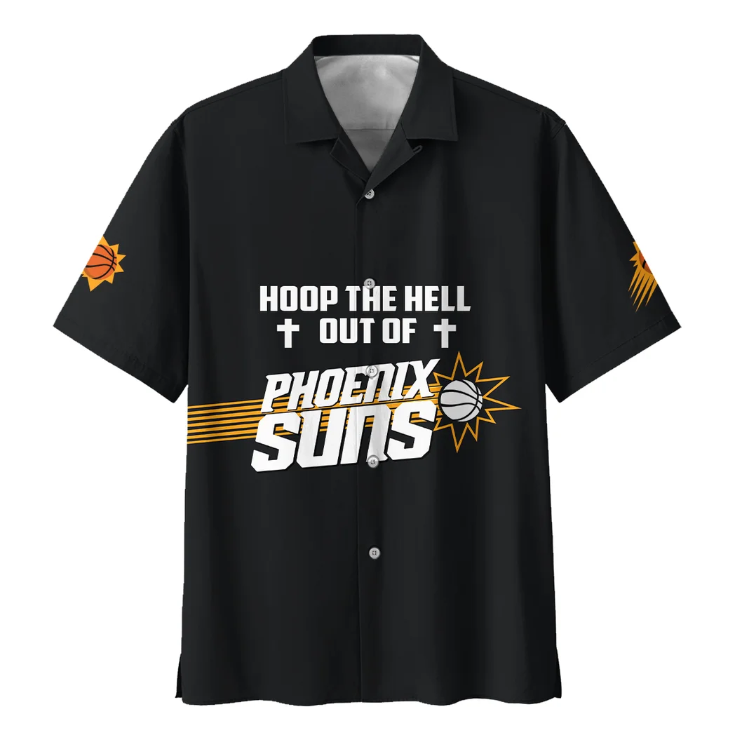 Phoenix Suns Hawaiian Shirt Logo Print, Summer Match Button Shirt HVN1532PS