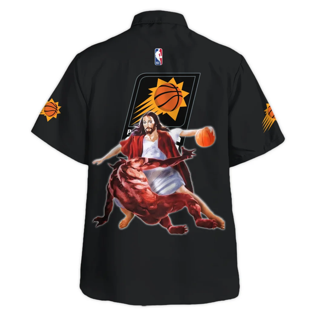 Phoenix Suns Hawaiian Shirt Logo Print, Summer Match Button Shirt HVN1532PS