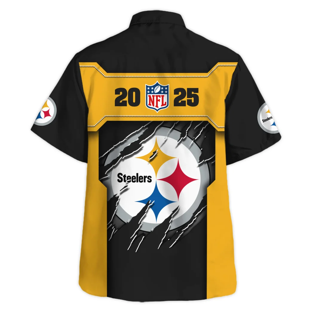 Pittsburgh Steelers Hawaiian Shirt, Fan Vibe Button Shirt HVN1421PS
