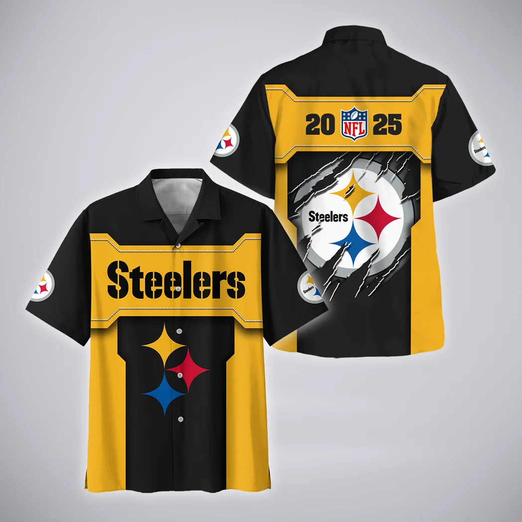 Pittsburgh Steelers Hawaiian Shirt, Fan Vibe Button Shirt HVN1421PS