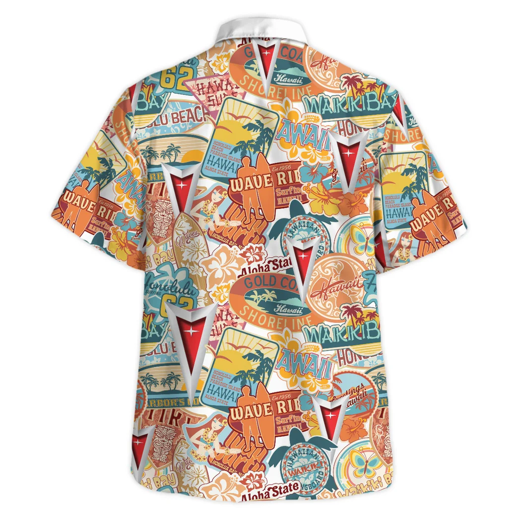 Pontiac Gto Hawaiian Shirt Exclusive Logo, Speed Legend Button Shirt HVN1539PG