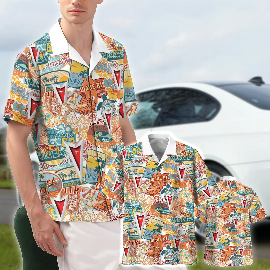 Pontiac Gto Hawaiian Shirt Exclusive Logo, Speed Legend Button Shirt HVN1539PG