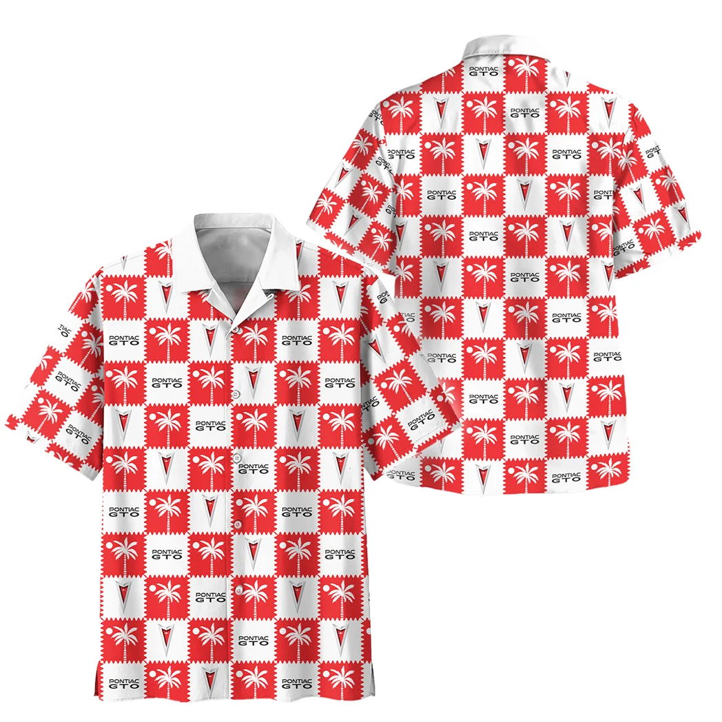 Pontiac Gto Hawaiian Shirt Logo Exclusive, Drift-Ready Button Shirt HVN1540PG