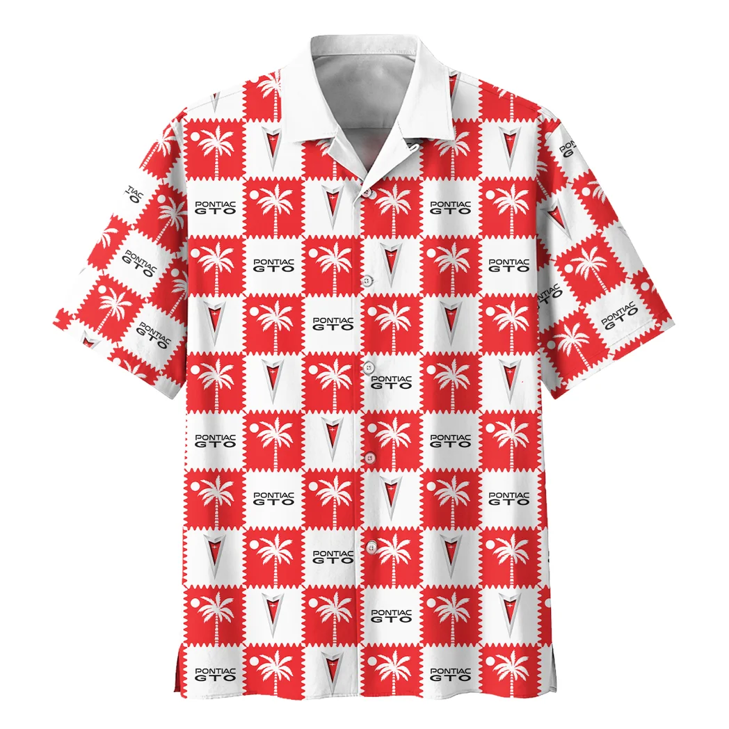 Pontiac Gto Hawaiian Shirt Logo Exclusive, Drift-Ready Button Shirt HVN1540PG