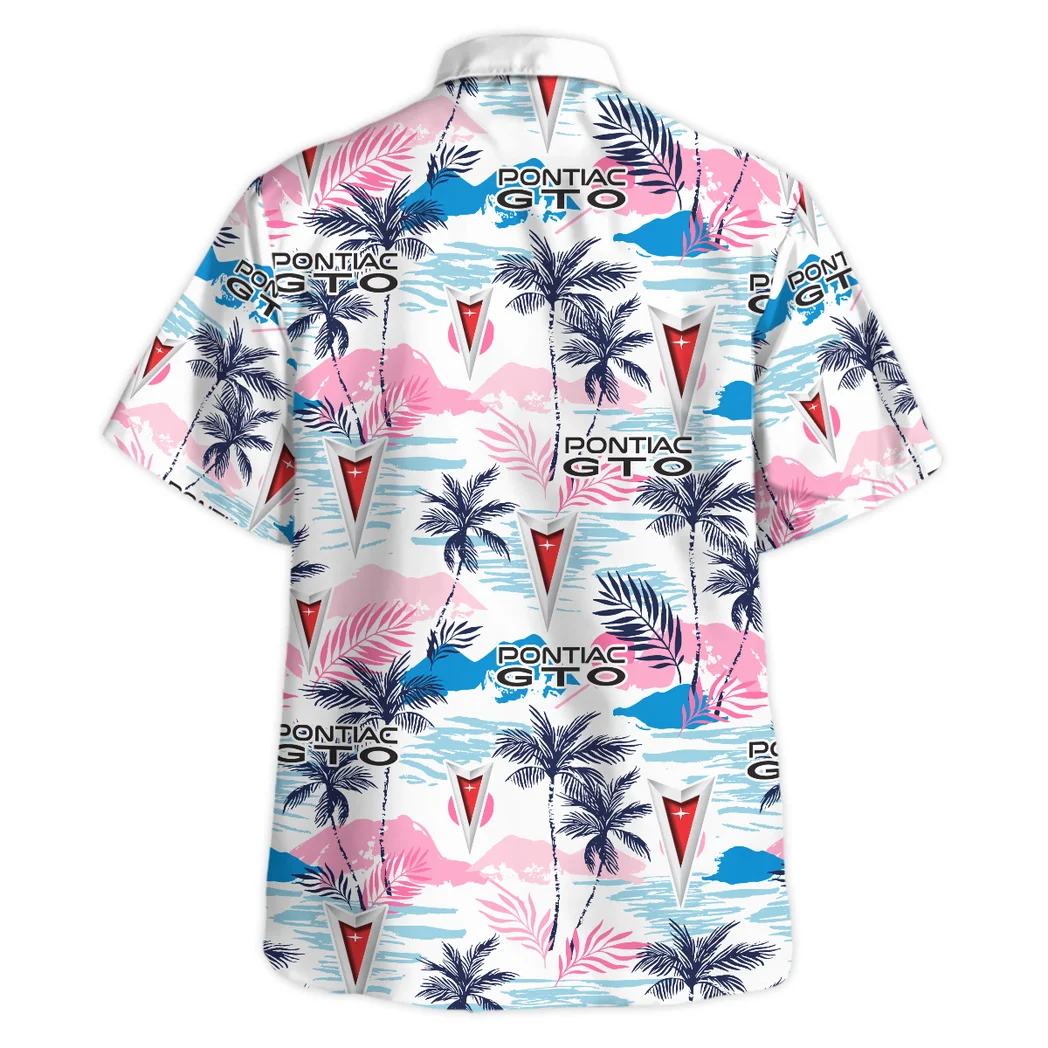 Pontiac Gto Hawaiian Shirt Logo Print, Motor Culture Button Shirt HVN1538PG
