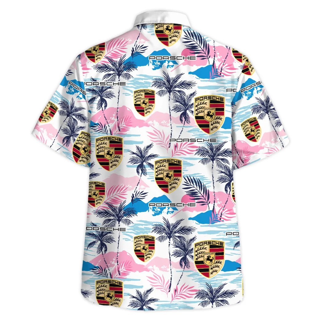 Porsche Hawaiian Shirt Logo Print, Street-Ready Button Shirt HVN1538PO