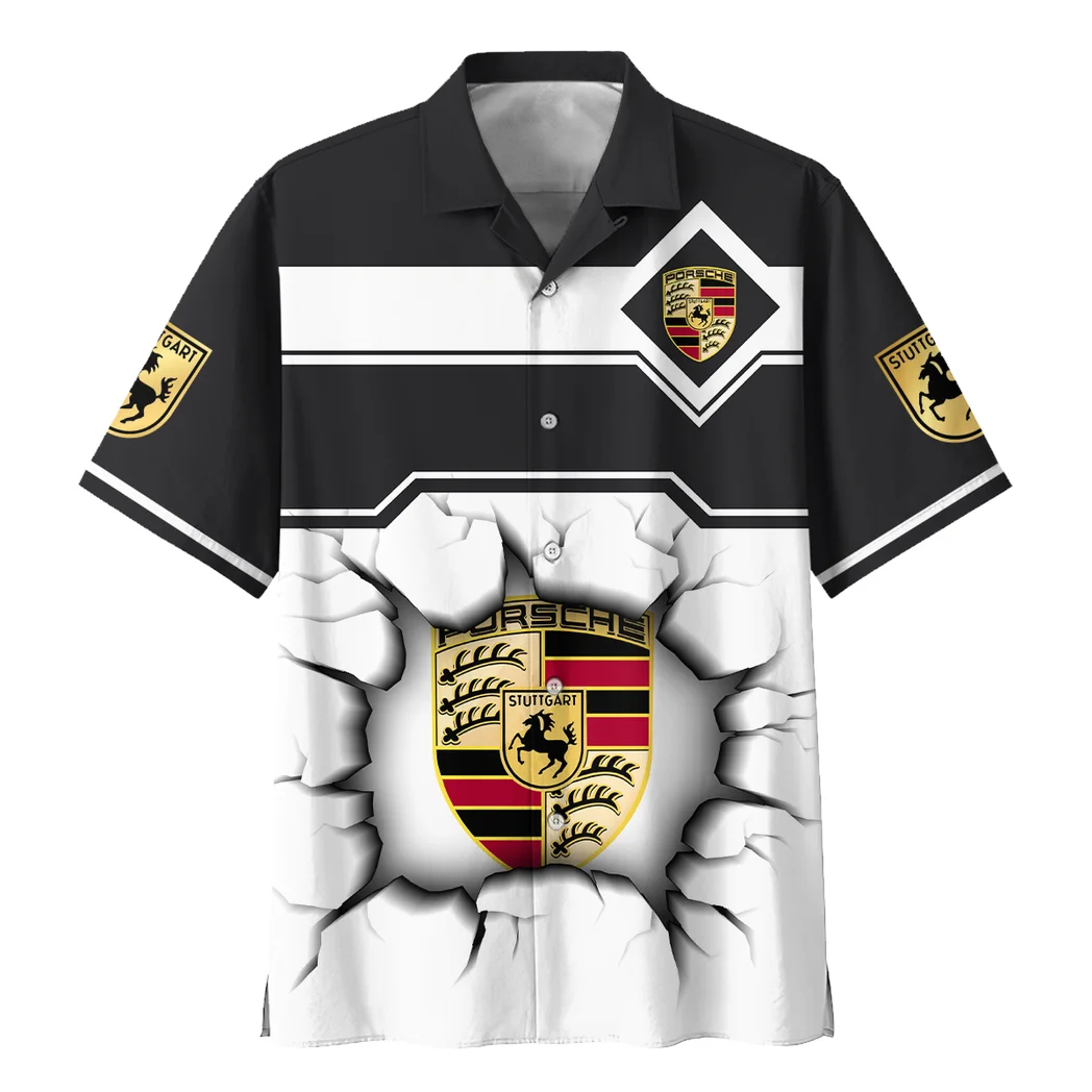 Porsche Hawaiian Shirt, Urban Driver Button Shirt HVN1400PO