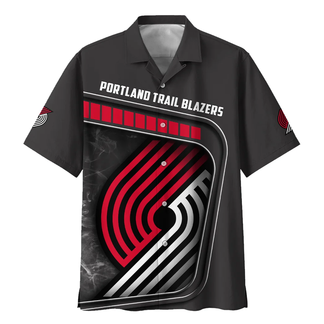 Portland Trail Blazers Hawaiian Shirt Excluisve Logo, Classic Fan Button Shirt HVN1527PTB