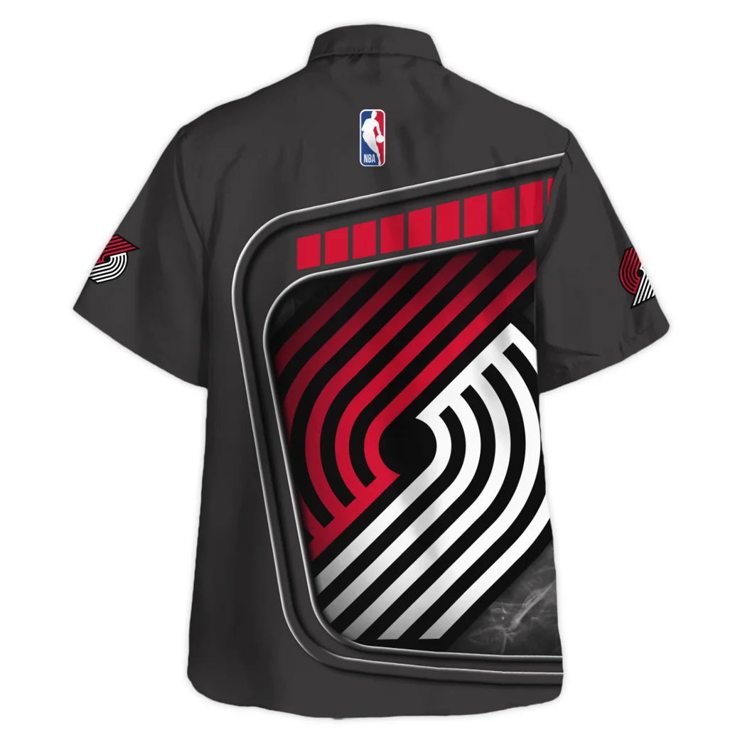 Portland Trail Blazers Hawaiian Shirt Excluisve Logo, Classic Fan Button Shirt HVN1527PTB