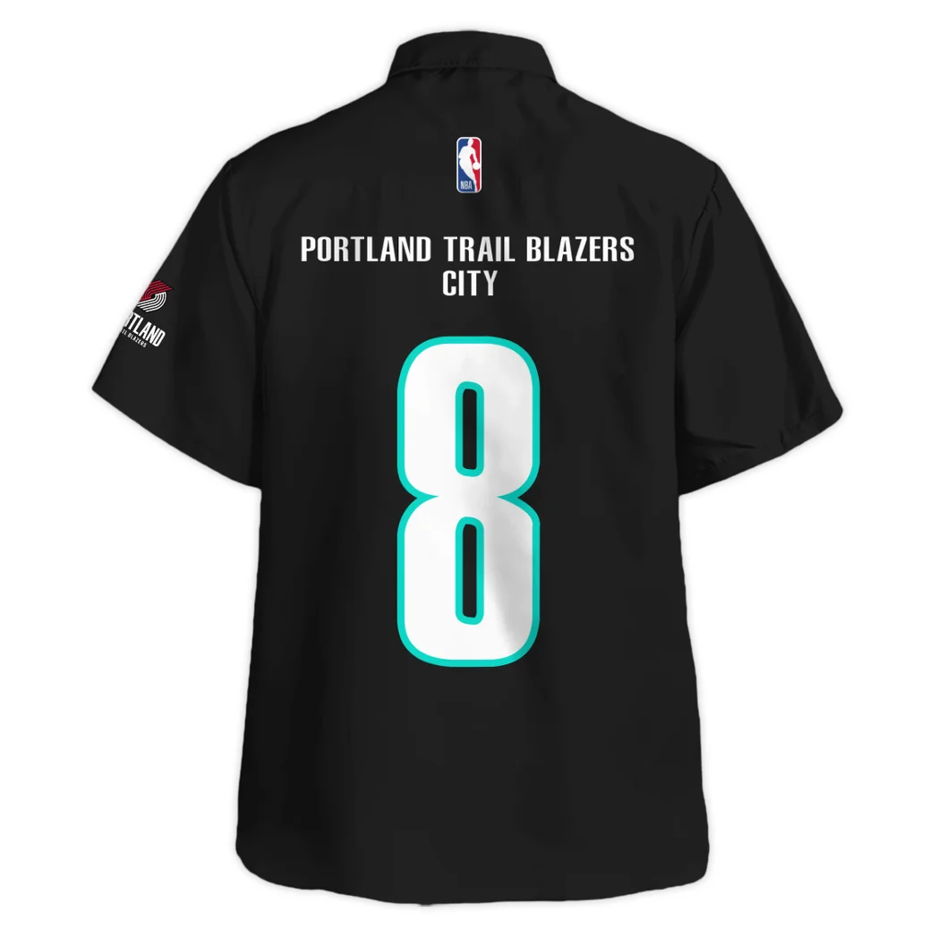 Portland Trail Blazers Hawaiian Shirt Exclusive Logo, Fan Pride Button Shirt HVN1533PTB