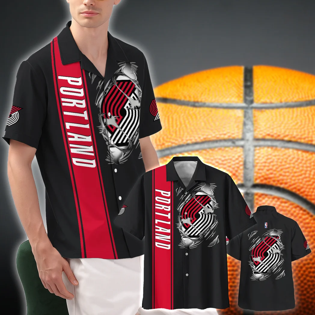 Portland Trail Blazers Hawaiian Shirt Fan Edition Design, Everyday Fan Button Shirt HVN1579PTB