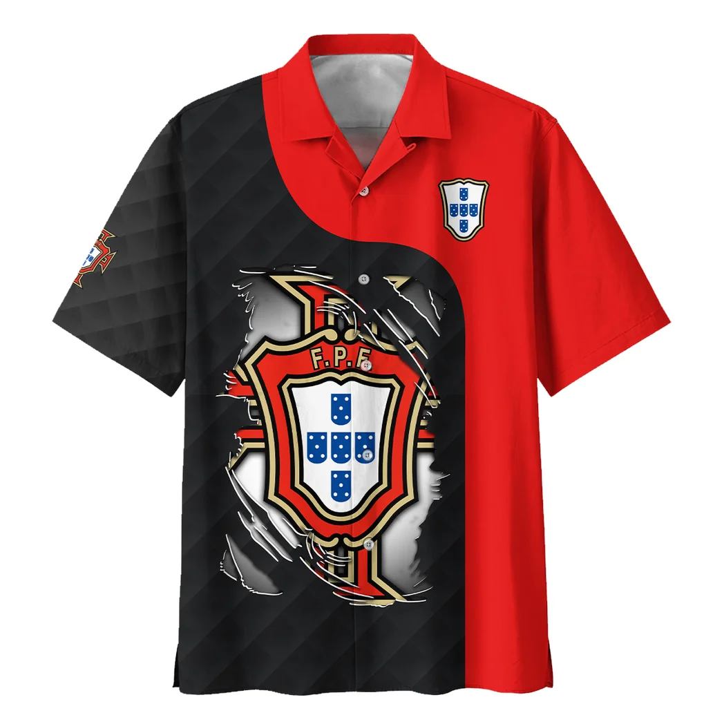Portugal FIFA World Cup 2026 Hawaiian Shirt, Bold Spirit Button Shirt HVN1550PO