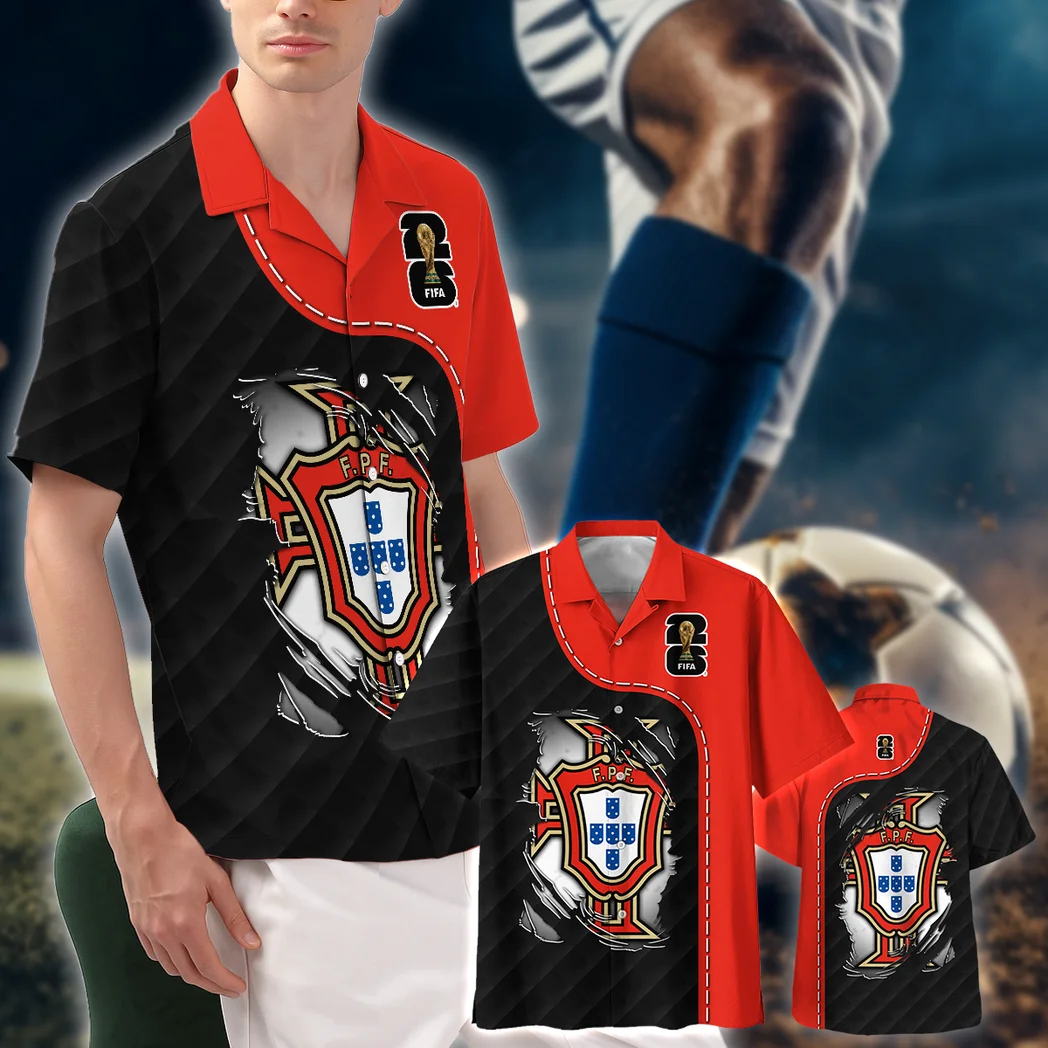 Portugal Hawaiian Shirt FIFA World Cup 26 Limited Edition, Fan Vibe Button Shirt HVN1584PO