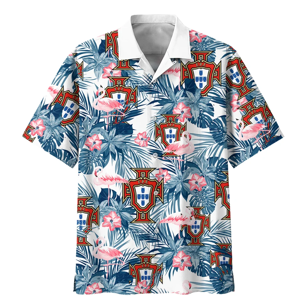 Portugal Hawaiian Shirt FIFA World Cup 26 Tropical Style, Tailgate Vibe Button Shirt HVN1587PO