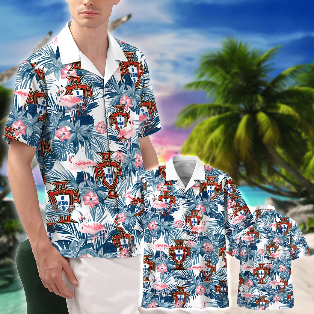 Portugal Hawaiian Shirt FIFA World Cup 26 Tropical Style, Tailgate Vibe Button Shirt HVN1587PO