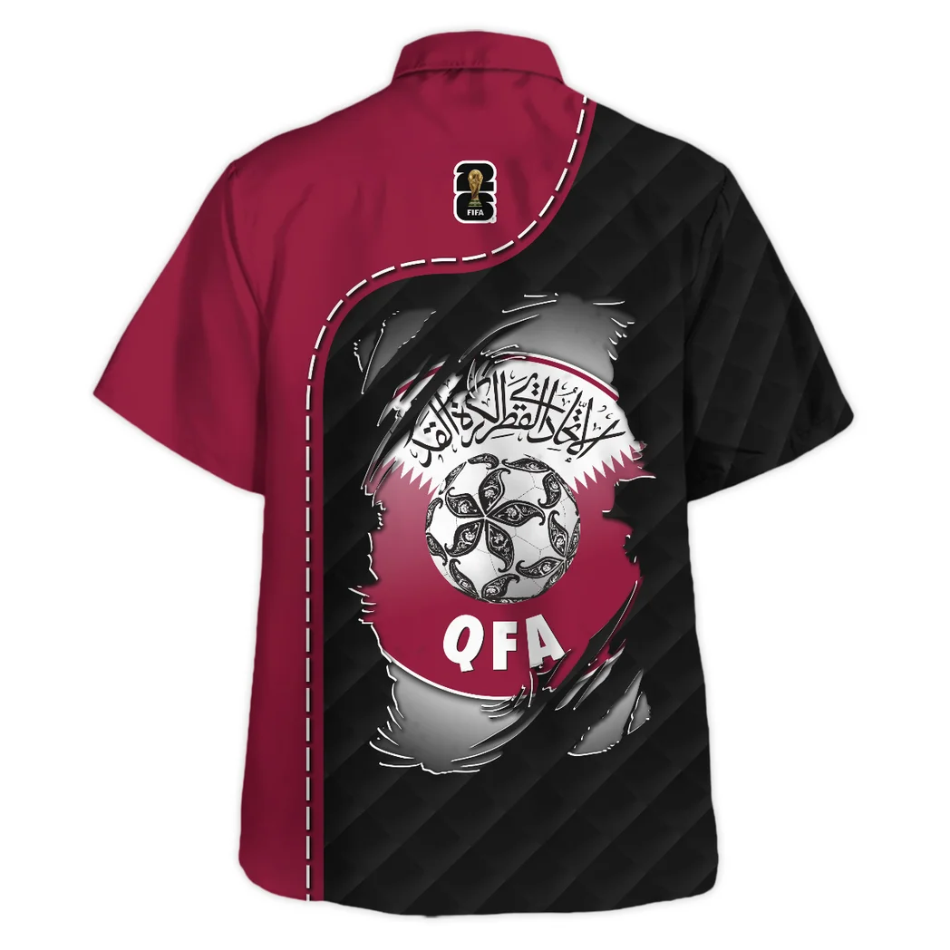 Qatar Hawaiian Shirt FIFA World Cup 26 Limited Edition, Game Day Button Shirt HVN1584QA